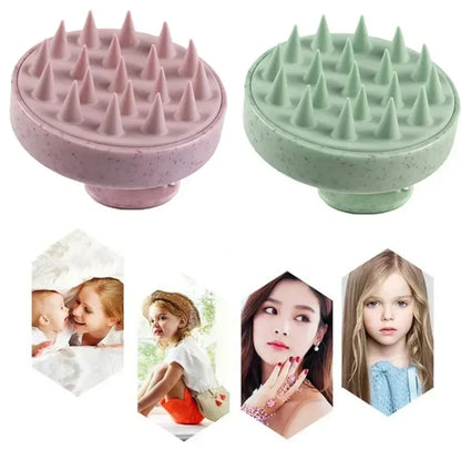 Brosse en silicone pour cuire chevelu